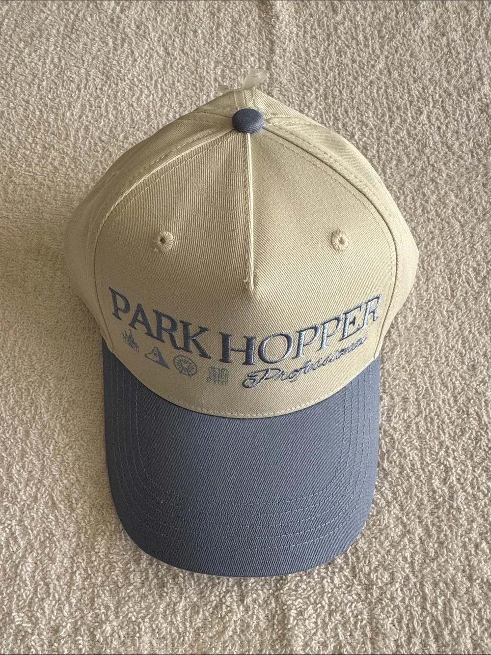 Disney “Park Hopper Professional” Embroidered Two-Tone Baseball Cap Hat